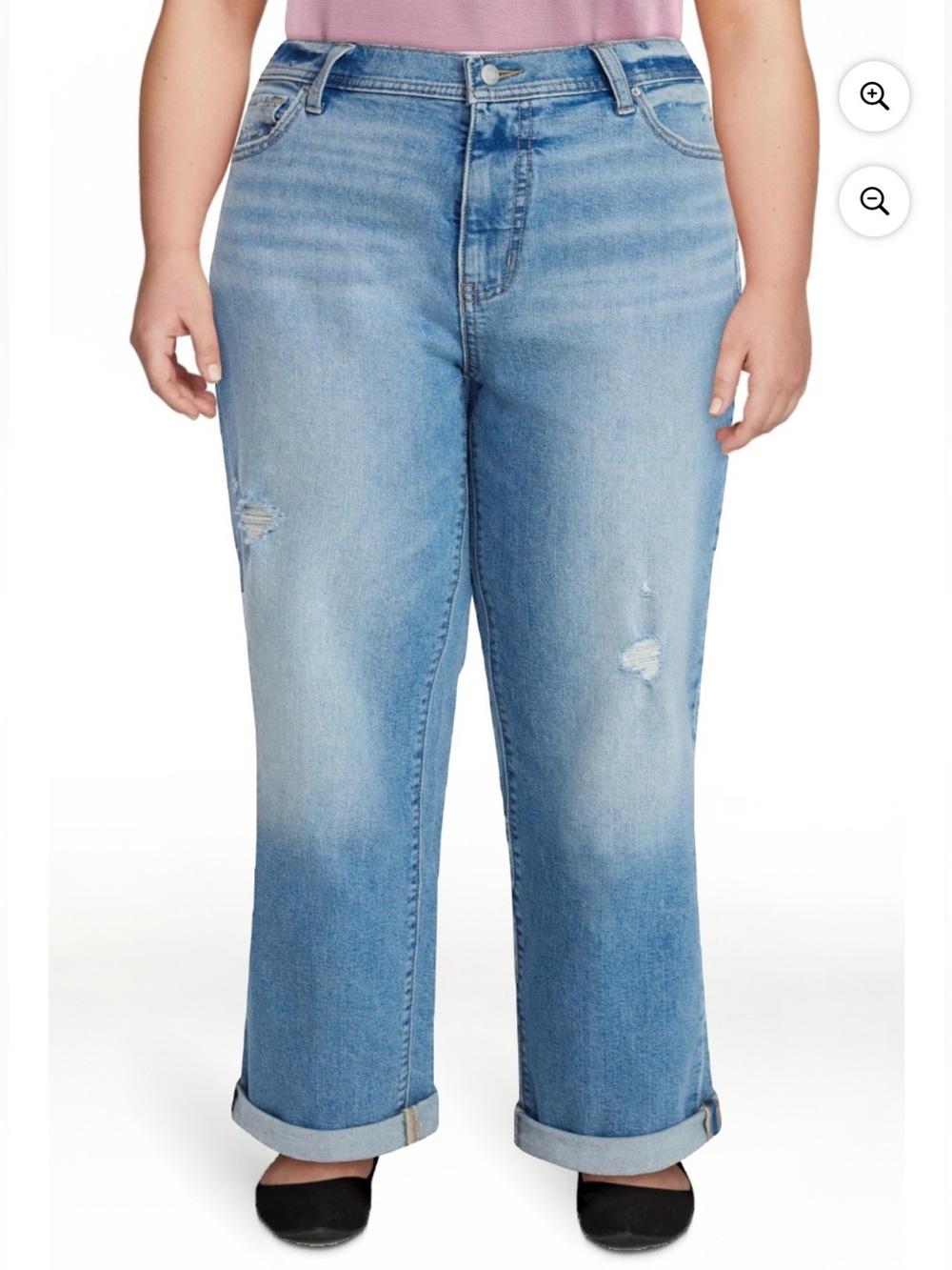 Time and Tru Relaxed Boyfriend Jeans